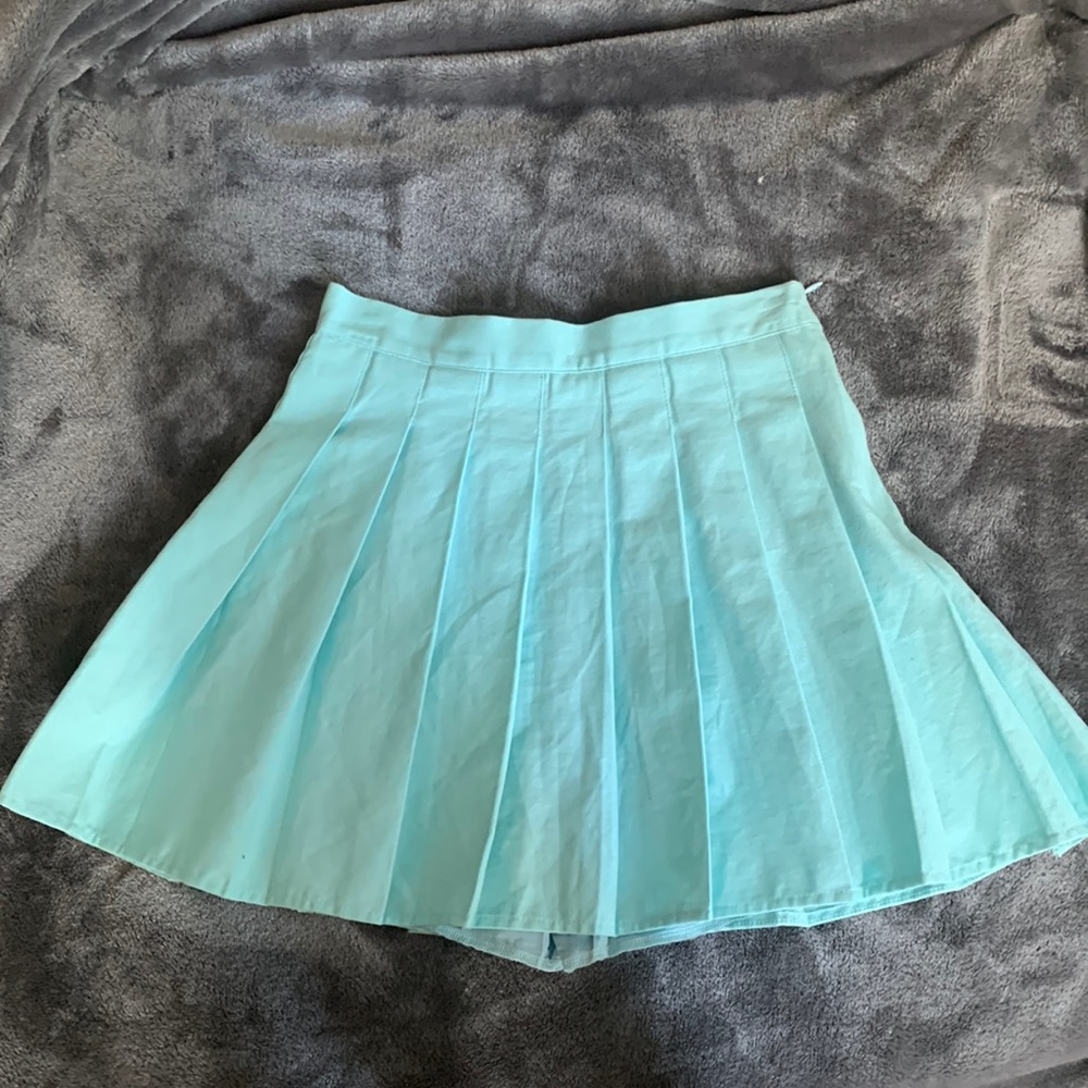 Light Blue pleated skirt